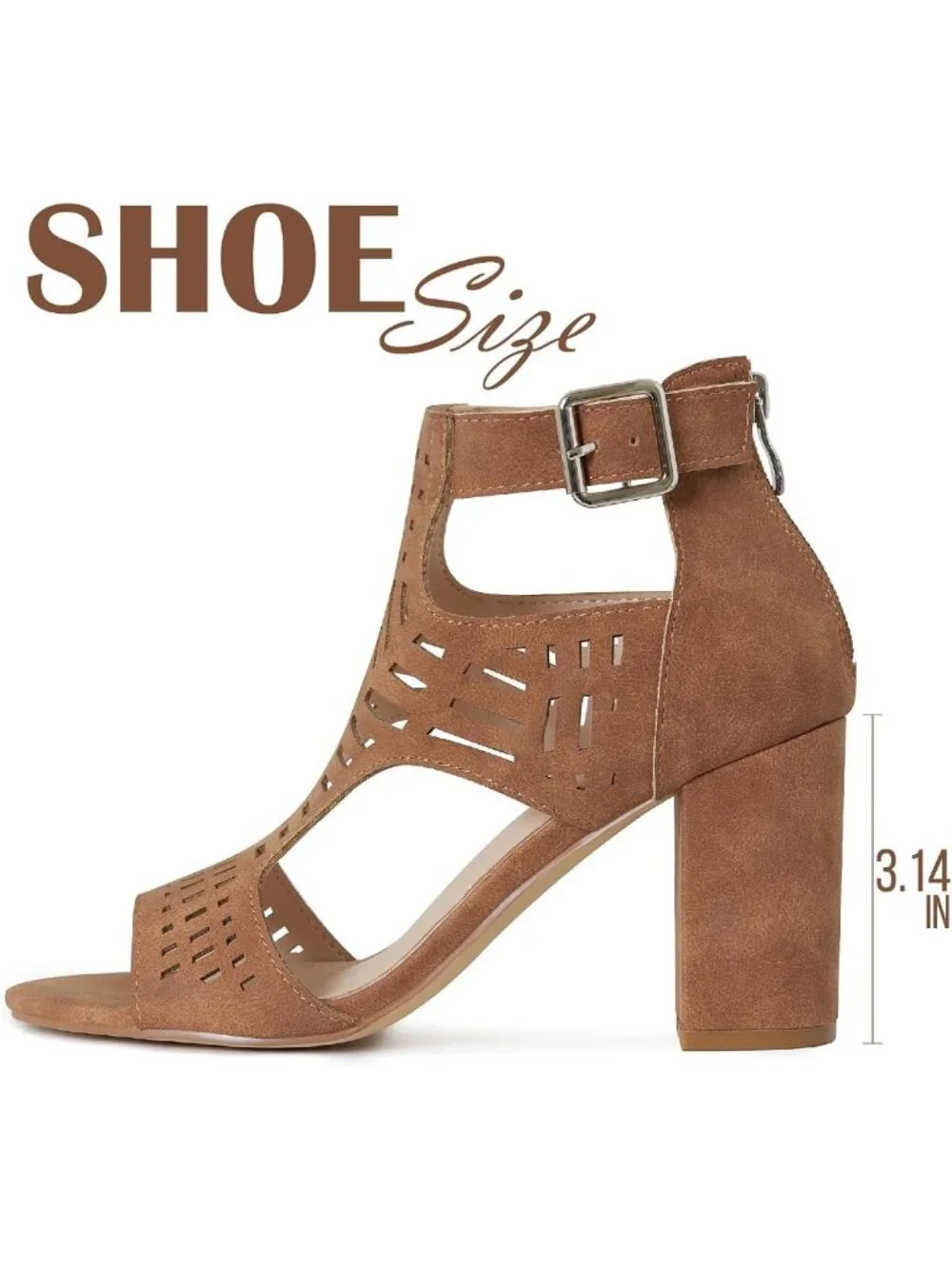 Stylish Brown Open Toe Wedge Sandals for Women | Bohemian Cutout, Ankle Strap